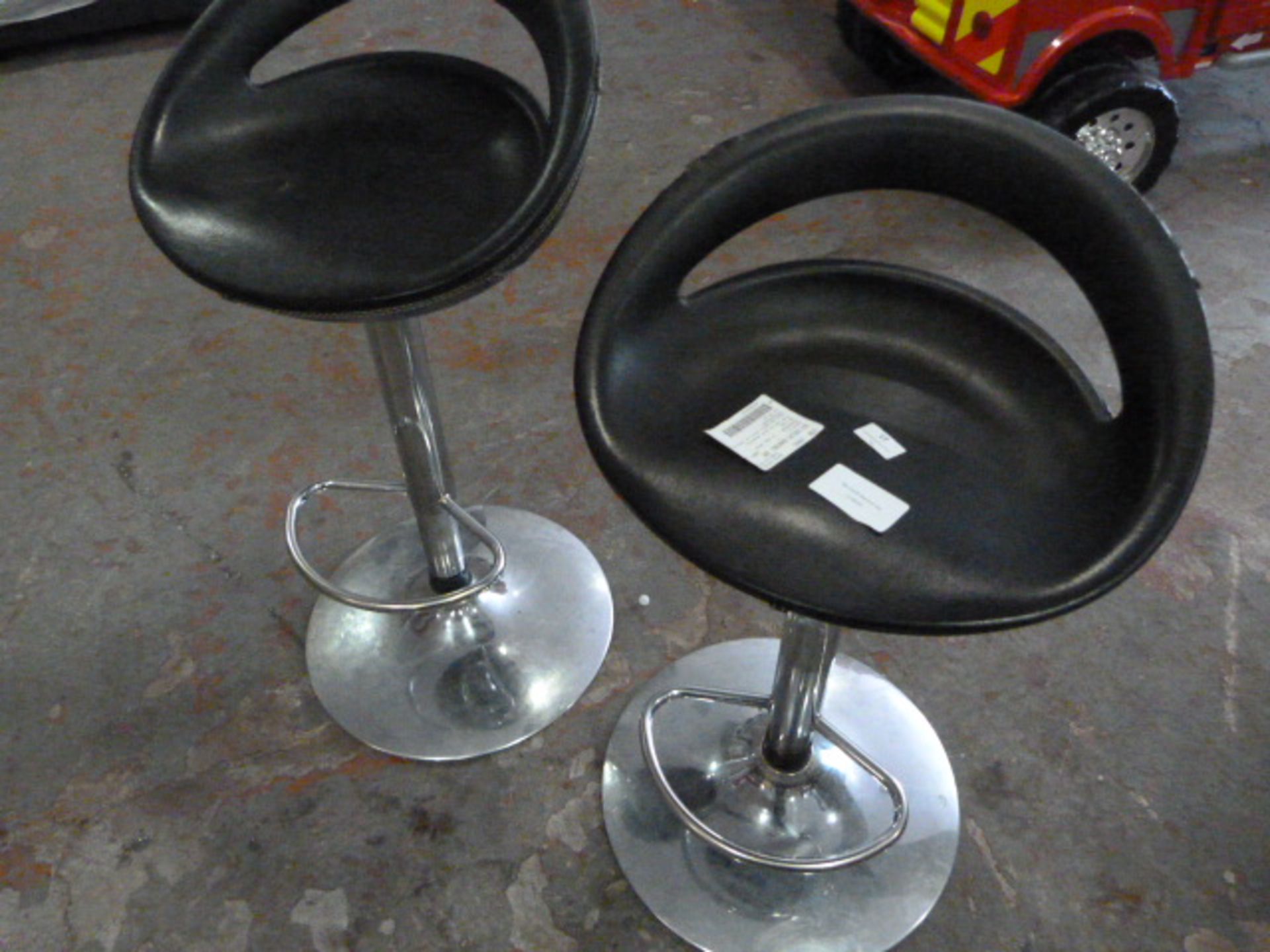 *Two Black Gaslift Barstools