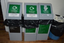 *Three Recycling Bins, Two Waste Bins and Two Stac