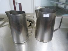 *Two Stainless Steel Jugs