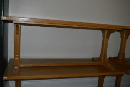 *Light Oak Refectory Table 32"x75"