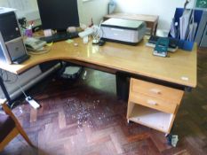 *L-Shaped Desk, Office Chair, Computer, etc.