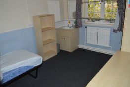 *Contents of Room 2; Single Bed with Matress, Oak