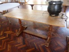 *5ft Light Oak Refectory Table