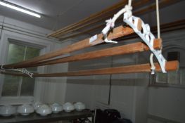 *Cast Iron and Wood Clothes Airer
