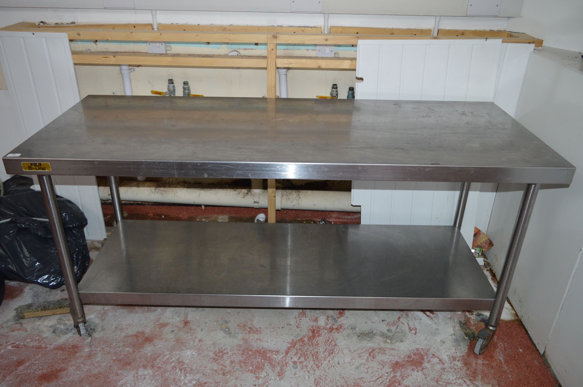 *Bartlett B-Line Mobile Stainless Steel Table with