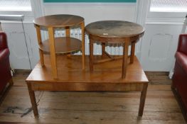 *Two Circular and One Rectangular Occasional Table