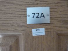 *Contents of Room 72A (Locked and Unchecked)