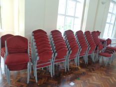 *Sixty Four Stackable Banqueting Chairs on Silver