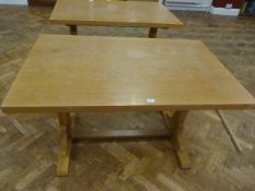 *Double Light Oak Table