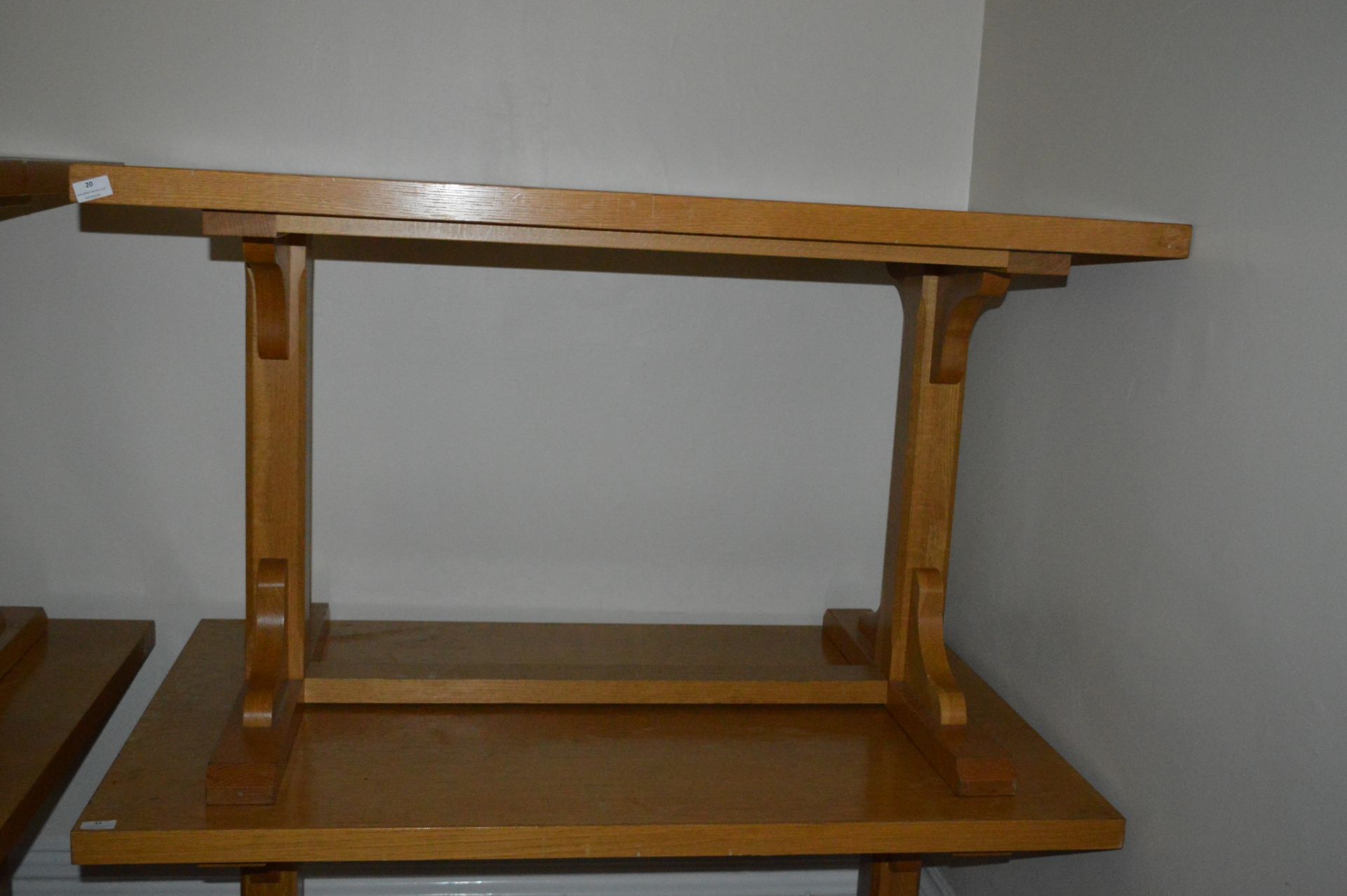 *Light Oak Refectory Table 32"x51"