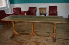 *Oak Library Table 2'3"x7ft