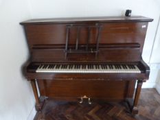 *Salk Mahogany Cased Over Strung Piano