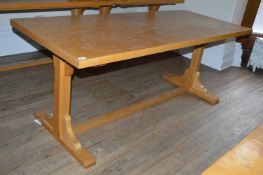 *Light Oak Refectory Table 32"x75"