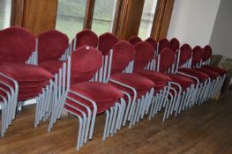 *Seventy Four Stackable Banqueting Chairs with Bur