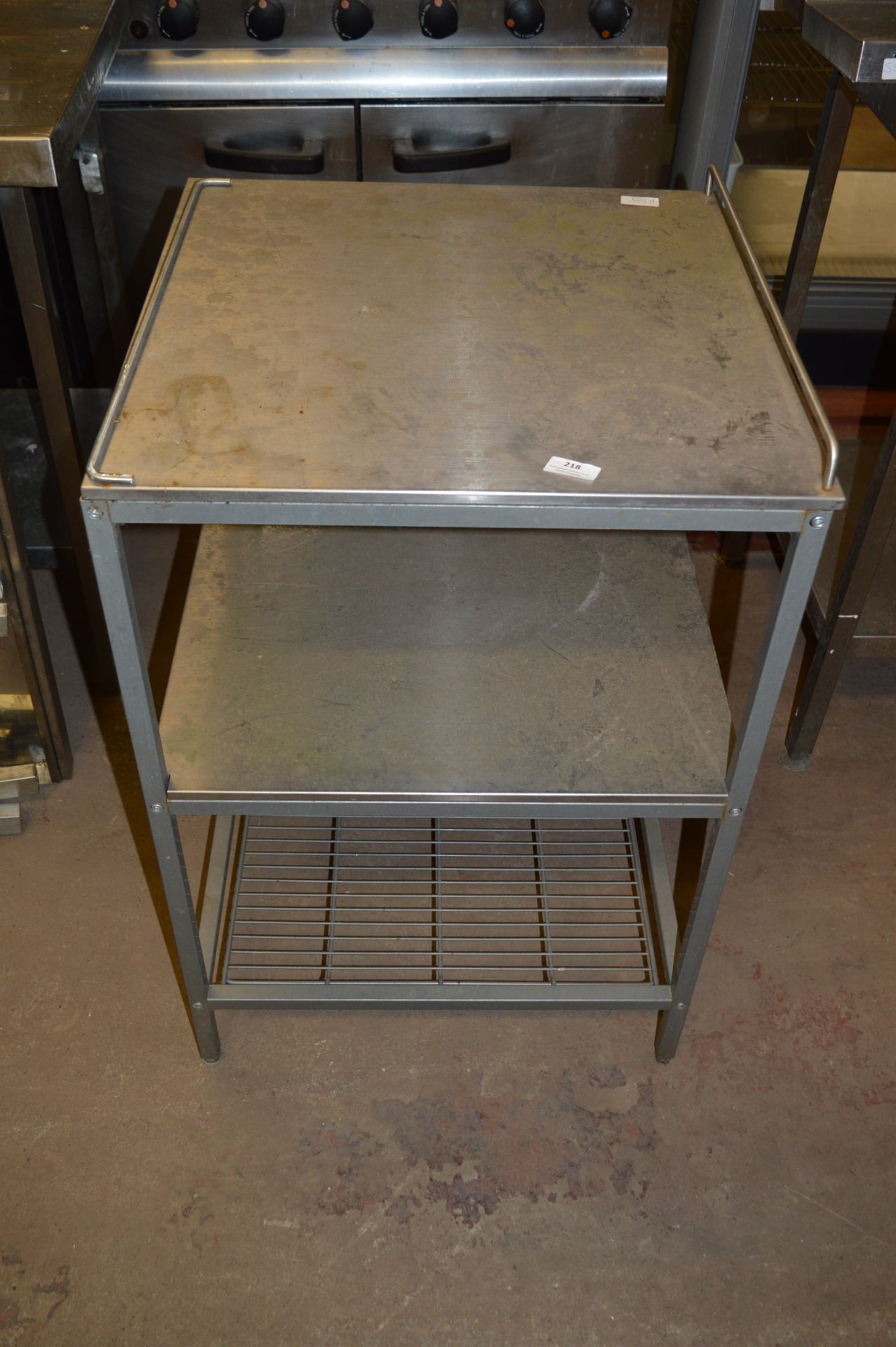 Stainless Steel Three Tier Trolley 54x54x80m