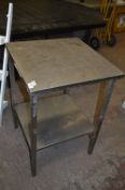 Stainless Steel Preparation Table with Shelf 60x60