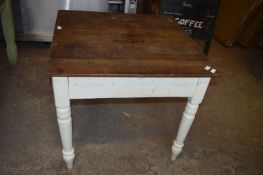 Antique Style Painted Pine Table 85x85x74cm