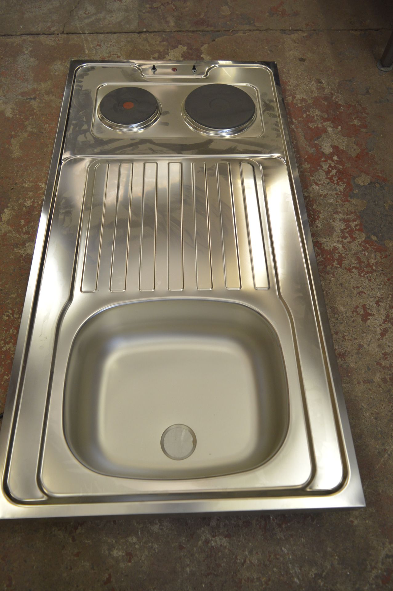 *Stainless Steel Sink with Twin Hob