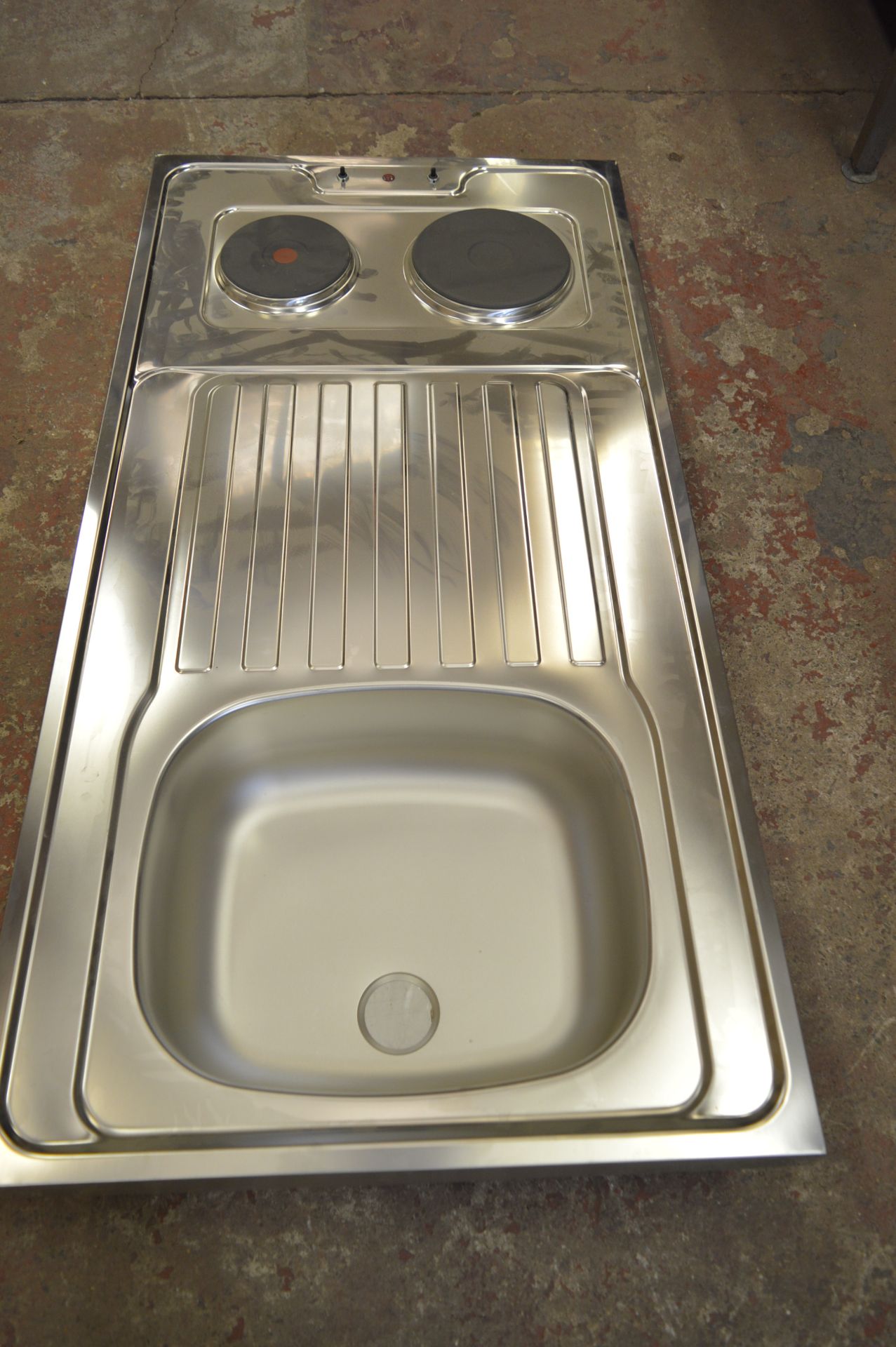 *Stainless Steel Sink with Twin Hob