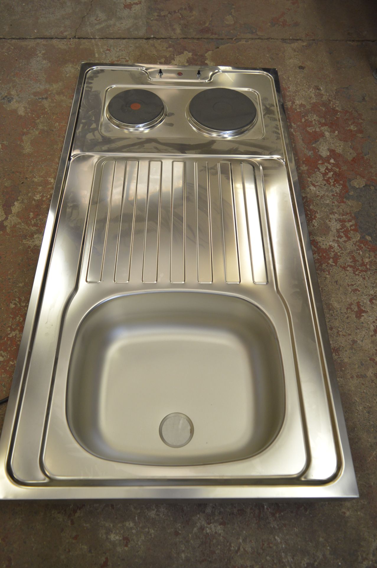 *Stainless Steel Sink with Twin Hob