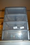 Four Drawer Plastic Storage Box