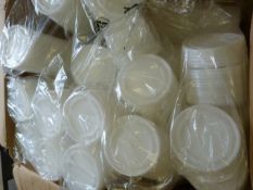 Box of Plastic Cup Lids