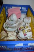 Box of Assorted Tea Cups and Saucers