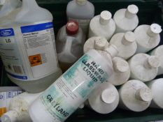 Box of Hand Glass Wash Liquid etc.