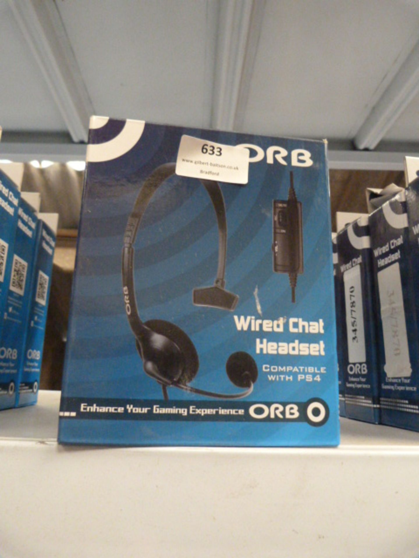 Four Orb Wired Chat Headsets (PS4 Compatible)