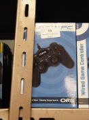 Five Orb Wired Gaming Controllers (PS3 and PC Comp