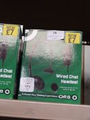 Five Orb Wired Chat Headsets (Xbox Compatible)