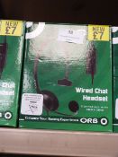 Five Orb Wired Chat Headsets (Xbox Compatible)