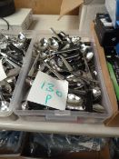 Approximately 130 Stainless Steel Spoons (Assorted Designs)