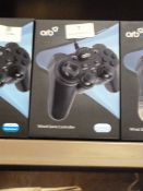 Five Orb Wired Gaming Controllers (PS3 Compatible)