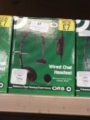 Five Orb Wired Chat Headsets (Xbox Compatible)