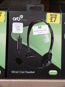 Five Orb 020926 Wired Chat Headsets (Xbox One Comp