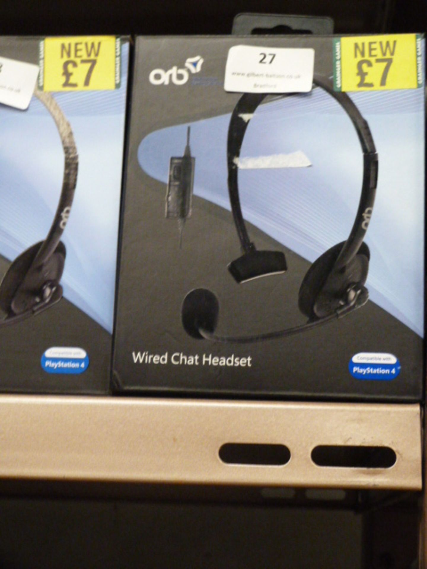 Five Orb Wired Chat Headsets (PS4 Compatible)