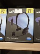 Five Orb Wired Chat Headsets (PS4 Compatible)