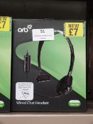 Five Orb 020926 Wired Chat Headsets (Xbox One Comp