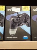 Five Orb Wired Gaming Controllers (PS3 Compatible)