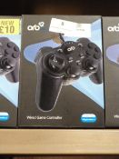 Five Orb Wired Gaming Controllers (PS3 Compatible)