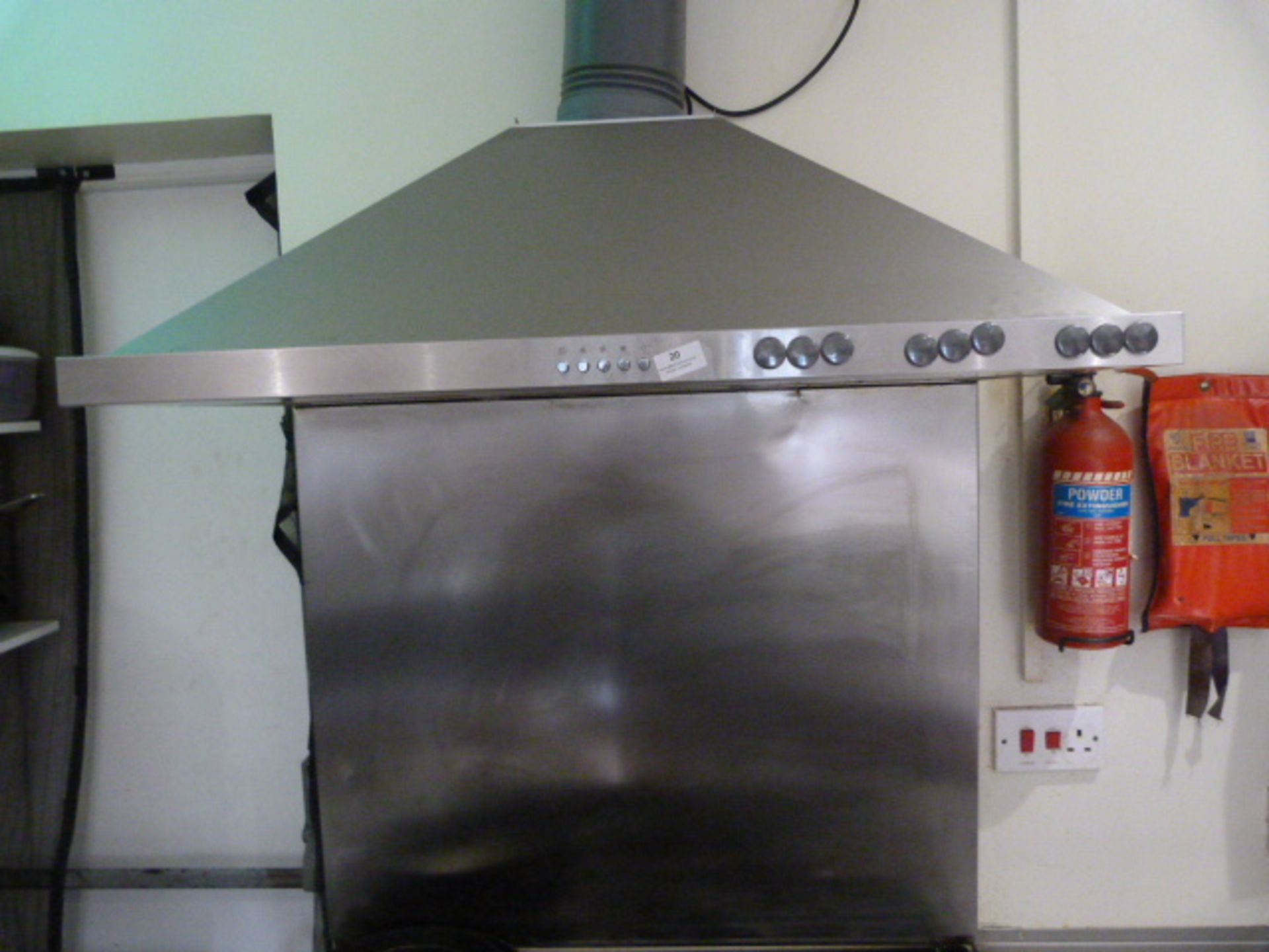 *Stainless Steel Extractor Canopy with Splashback