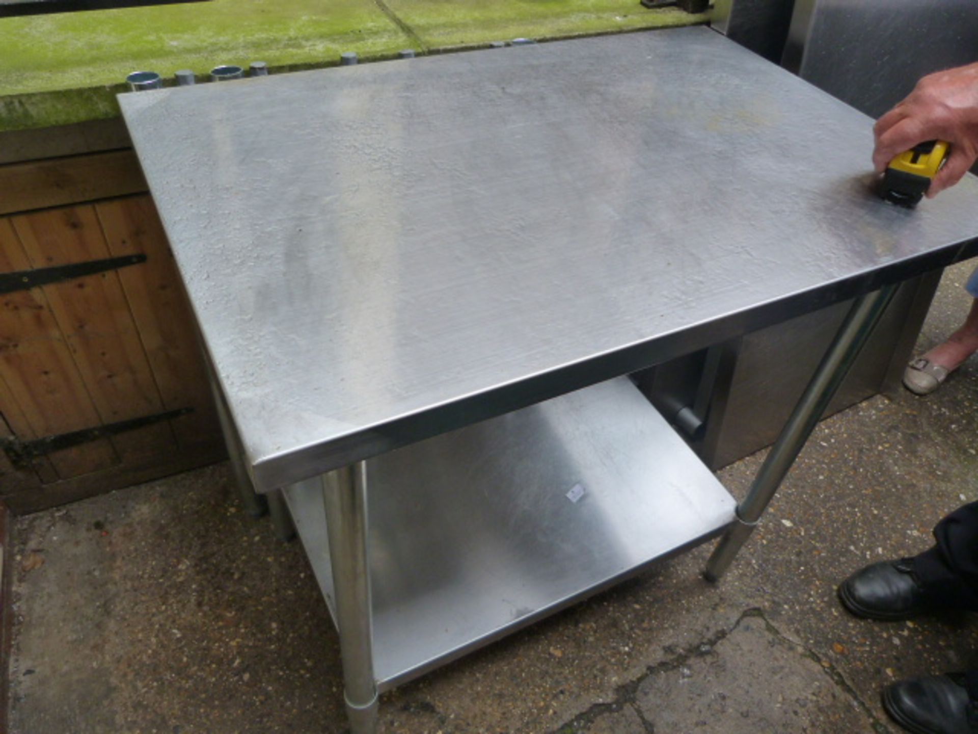 *Stainless Steel Two Tier Table 48"x24"