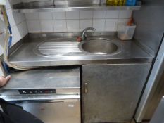 *Left Hand Drainer Sink Unit with Storage Cupboard