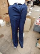 *Box Containing 30 HA1392 Navy Trousers Size:10 Regular