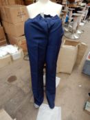 *Box Containing 30 HA1392 Navy Trousers Size:8 Long