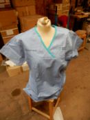 *Box Containing 19 HA2408 Light Blue Tunics Sizes:26 and 28 Short