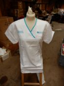 *Box Containing 18 HA2368 White Tunics Size:20 Regular