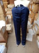 *Box Containing 12 Pairs of HA1930 Navy Trousers Size: 40W 36L