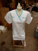 *Box Containing 29 HA2368 White Tunics Size:10 Short